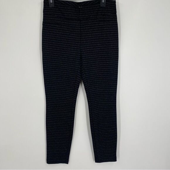 Dalia Women’s Checkered Pull On Legging Dress Pants size M Gray - Picture 1 of 3